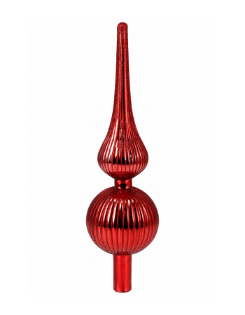 Eglutės viršūnė ABR825630, stiklas, raudona, 305 mm