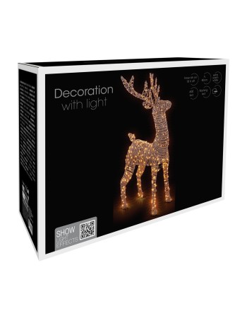 LED dekoracija elnias AMZ202240, 800 mm, 600 LED, rudas
