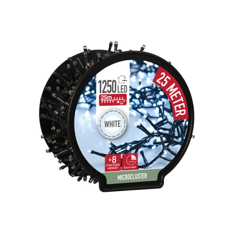 LED girlianda AGL521040, 25 m, 1250 LED, balta
