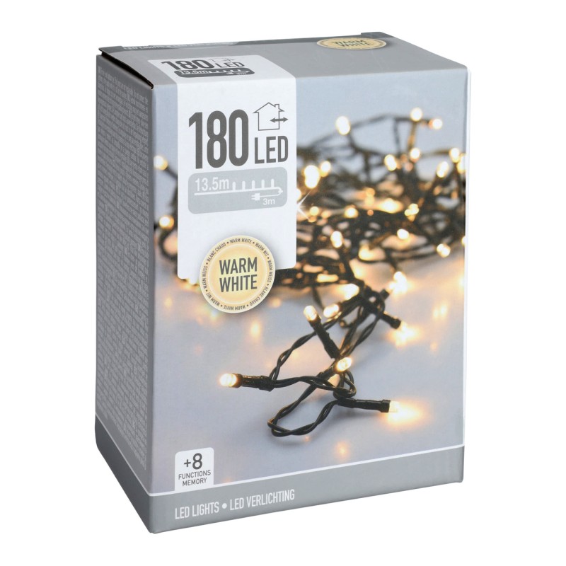 LED girlianda AX7451130, 13,4 m, 180 LED, šiltai balta