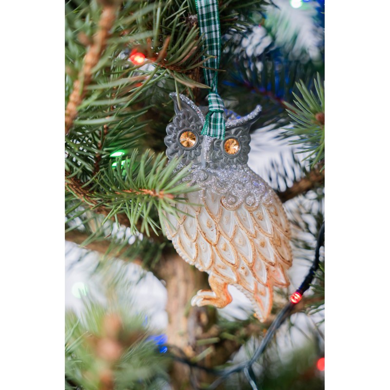 Eglutės žaisliukas pelėda T3838, 12 cm, plastikas