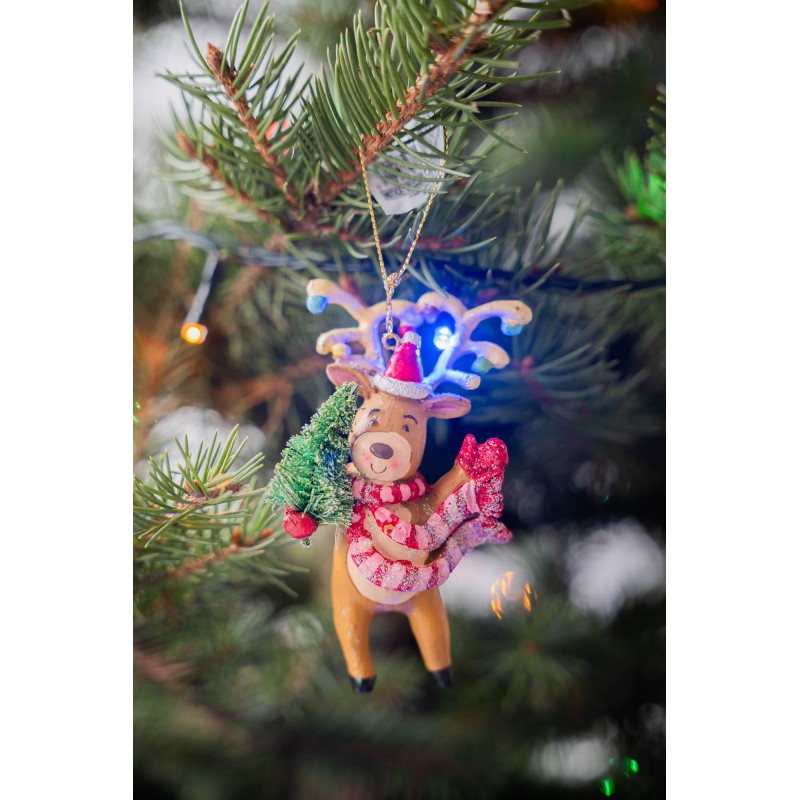 Eglutės žaisliukas Elnias D4142, 11 cm