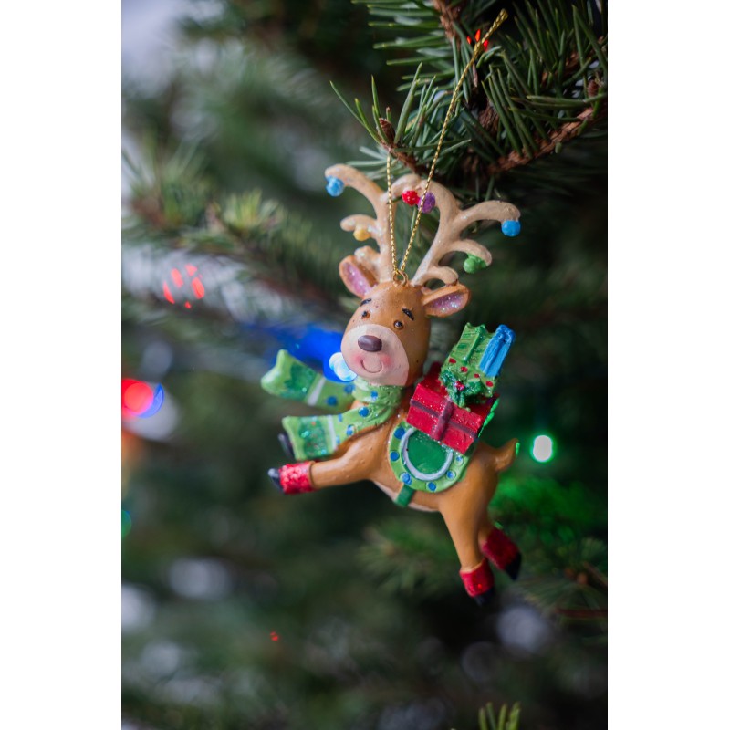 Eglutės žaisliukas Elnias D4142, 11 cm