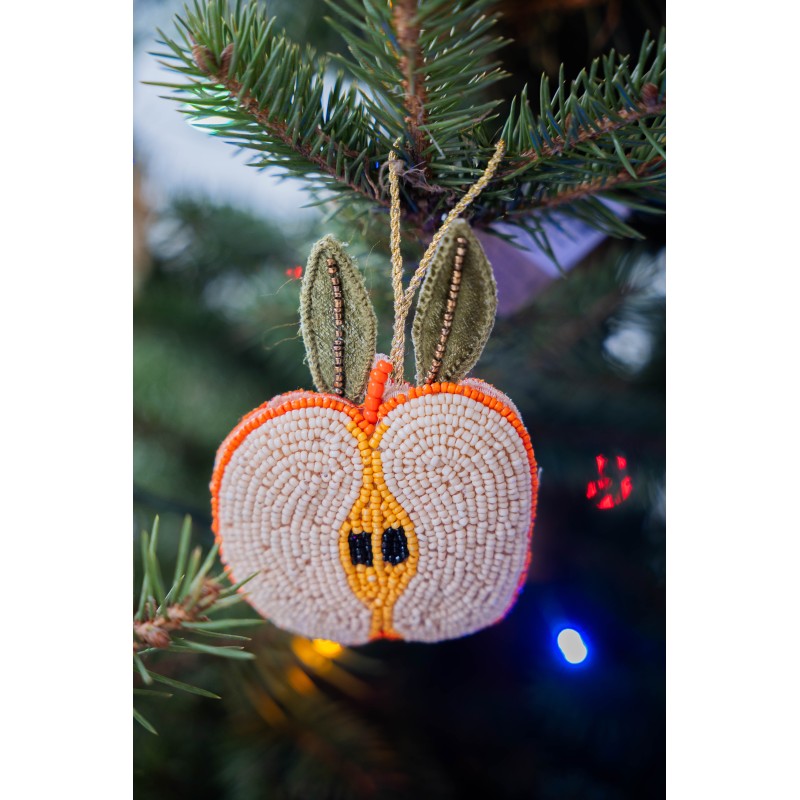 Eglutės žaisliukas obuolys 1161037, 11 cm