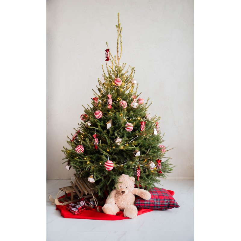 Eglutės žaisliukas raudonas 1162604, 8 cm