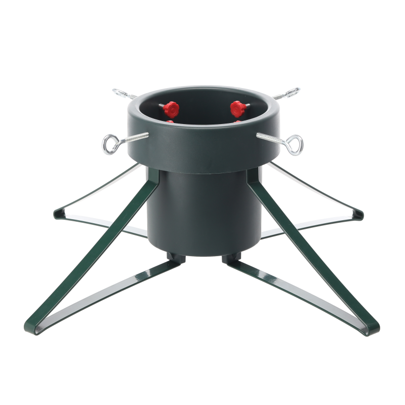 Eglutės stovas su vandens talpa, metalinis, žalias