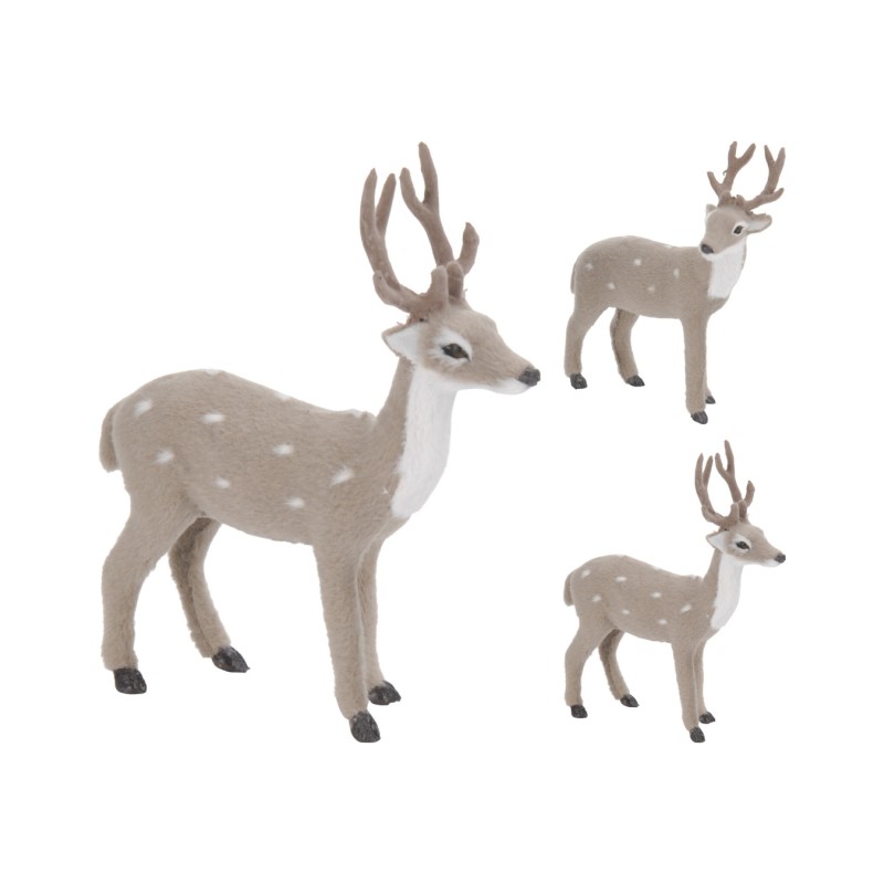 Kalėdinė dekoracija Elnias, pilkas, 24×6×27 cm