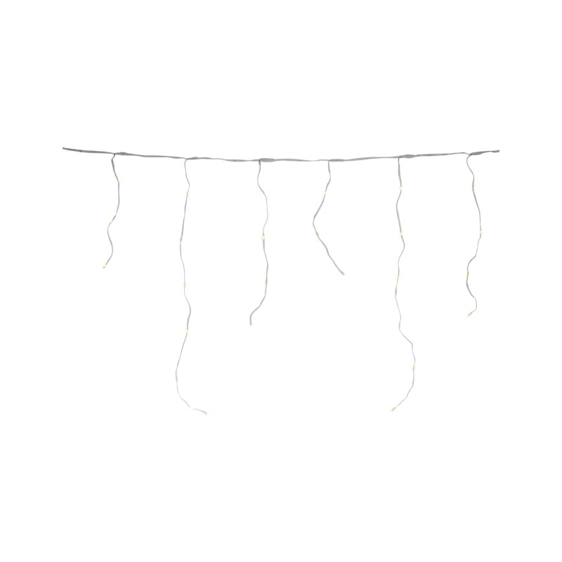 LED girlianda-varvekliai AGB000510, 172 LED, 6 m, šiltai balta