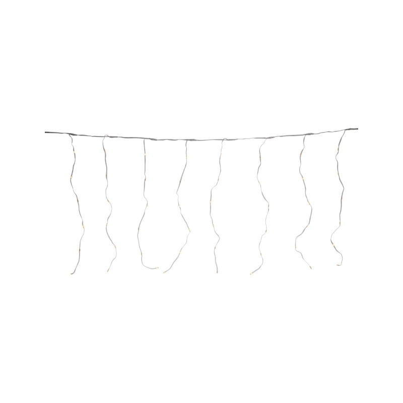 LED girlianda-užuolaida AGB000540, 120 LED, 3×0,6 m, šiltai balta