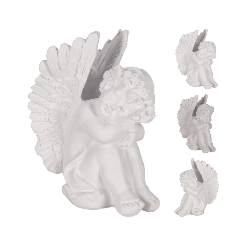 Kalėdinė dekoracija Sėdintis angelas, 7,5×7,5×10 cm