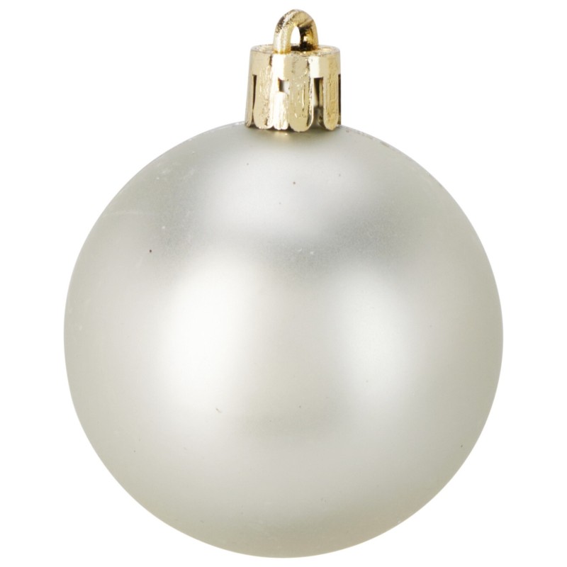 Eglutės žaisliukai CAN310200, plastikas, 16 vnt., 80 mm, šampaniniai